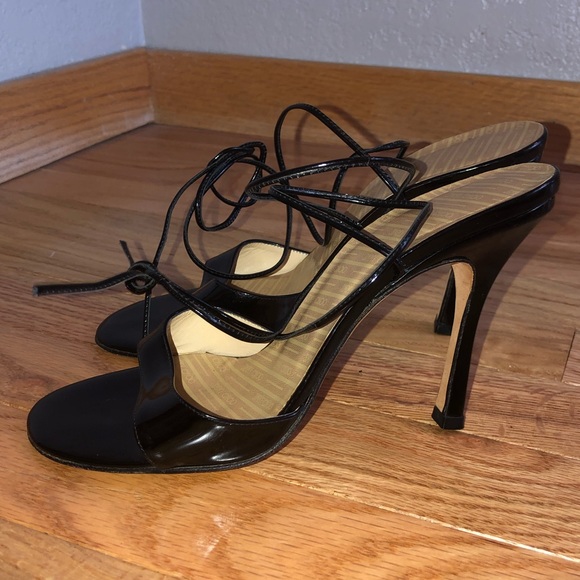 Vintage Jimmy Choo Wrap-Around Heeled Sandals - Picture 2 of 8